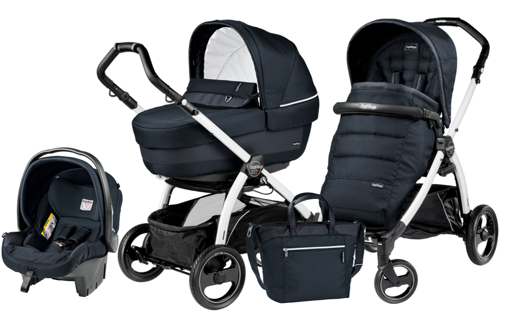 Коляска 3 в 1 Peg Perego Book S Elite Set Modular (шасси White/Black)