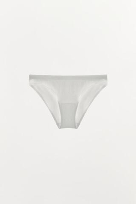 ZARA БЕСШОВНЫЕ ТРУСЫ, БЕЛЫЙ