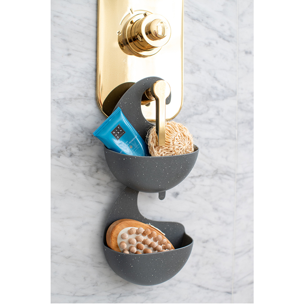 Органайзер для ванной surf, organic, 15х17,6х5,3 см, песочный