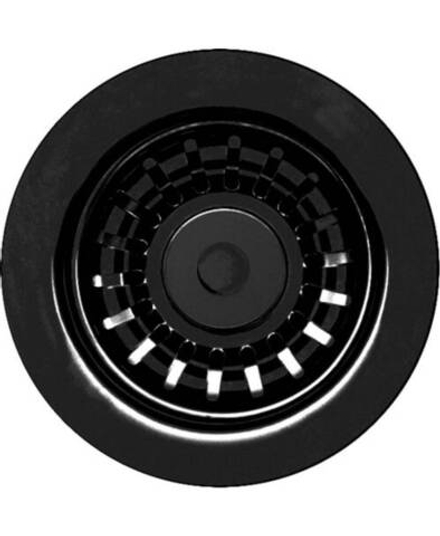 Выпуск круглый c переливом и сифоном ZorG INOX W 1 GRAFIT 90 мм цвет графит