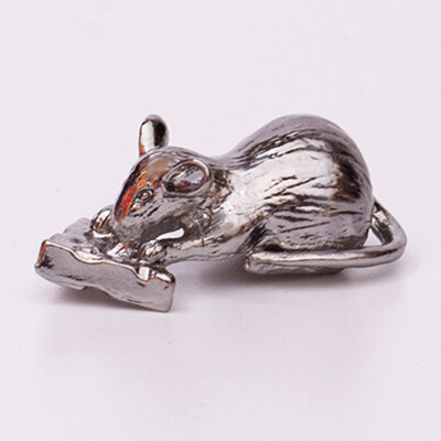 Кошельковая мышка с сыром талисман 2,5 х 1 см