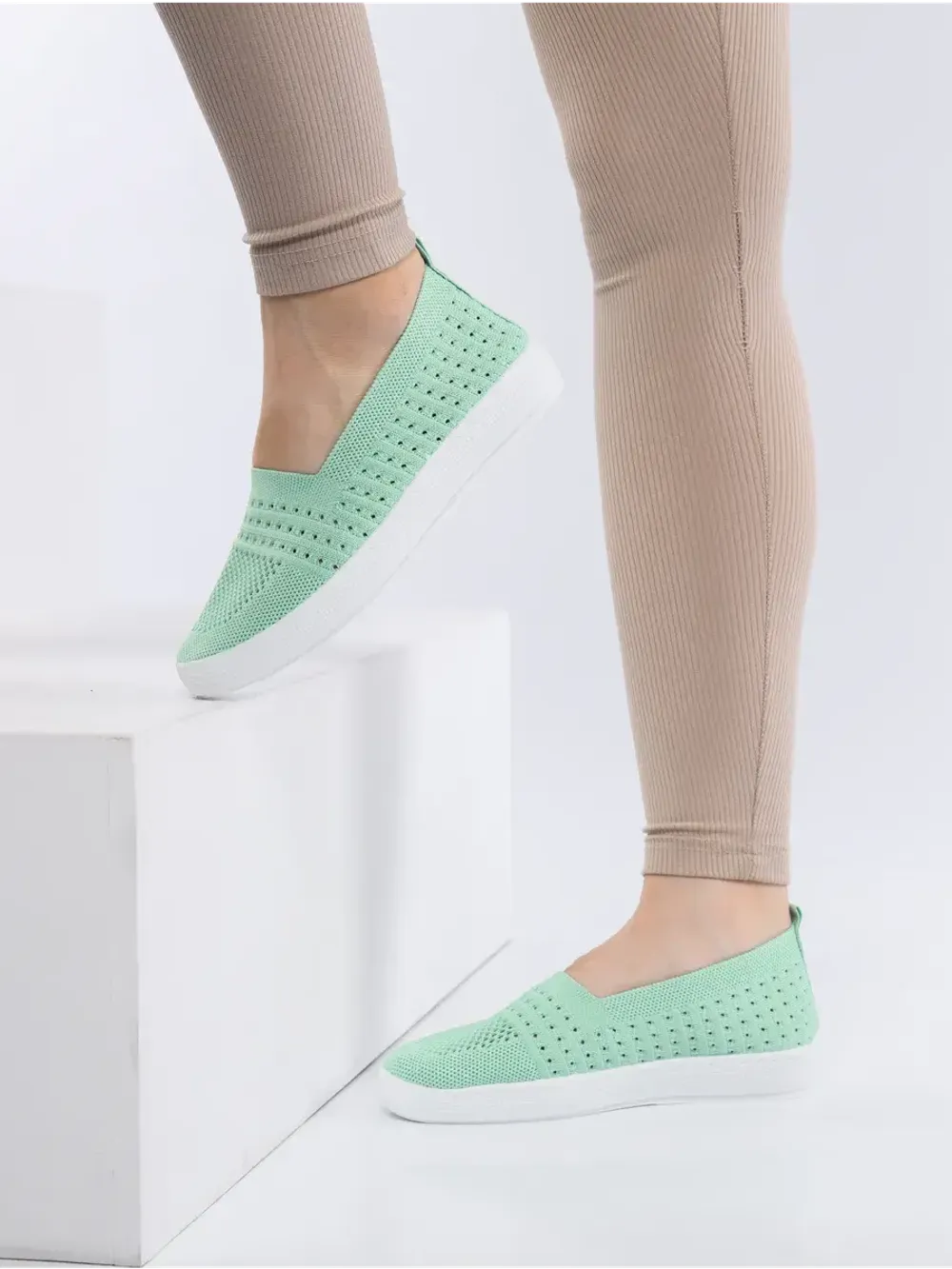 Мокасины летние текстильные