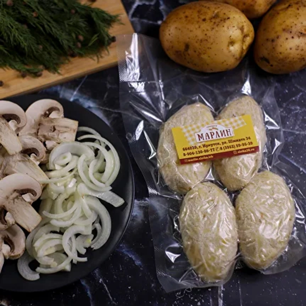 Зразы картофельные с грибами 4 шт.