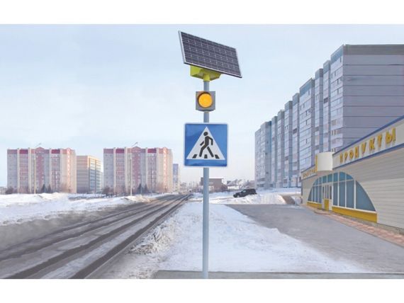 Светофор на солнечной батарее LGM-100/75, фото №836443719