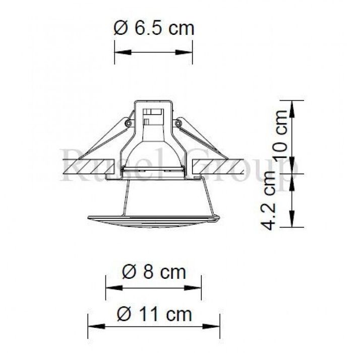Встраиваемый светильник Swarovski ICE A.8992 NR 020 030