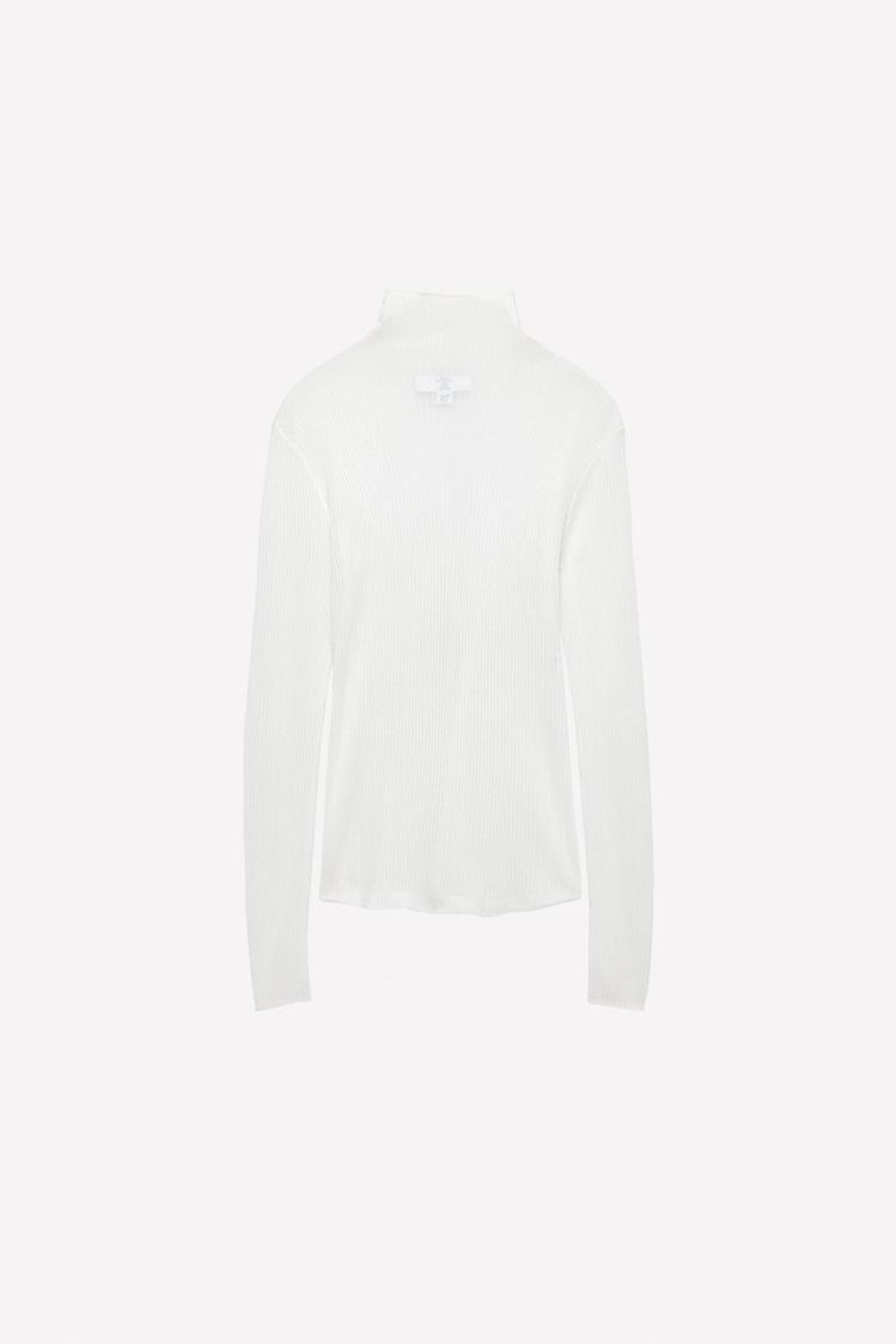 ZARA X LUDOVIC DE SAINT SERNIN ПОЛУПРОЗРАЧНЫЙ ТОП, БЕЛЫЙ