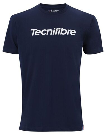 Мужская теннисная футболка Tecnifibre Club Cotton Tee - небесный