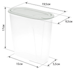 Емкость для сыпучих продуктов 1,5л М1221