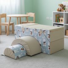 Мягкий игровой развивающий комплекс Romana Двойная лесенка / зайцы