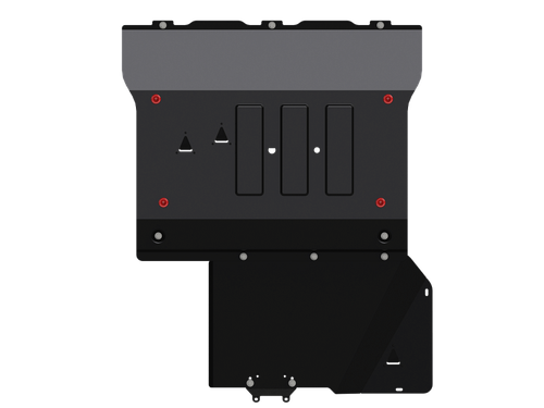Защита картера двигателя, КПП (2 мм, сталь) для Mercedes Vito 2020- (V = OM654 2.0 9AT AWD) Sheriff.13.4747