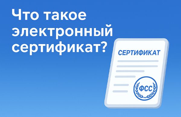 Что такое электронный сертификат?