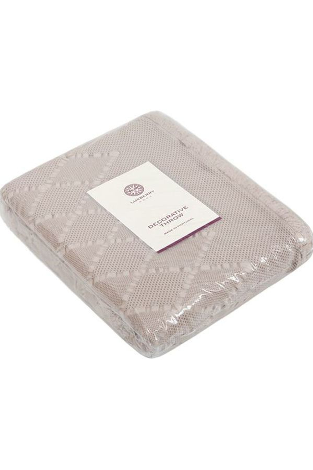 Покрывало 220x240 Luxberry Grass бежевое Португалия упаковка