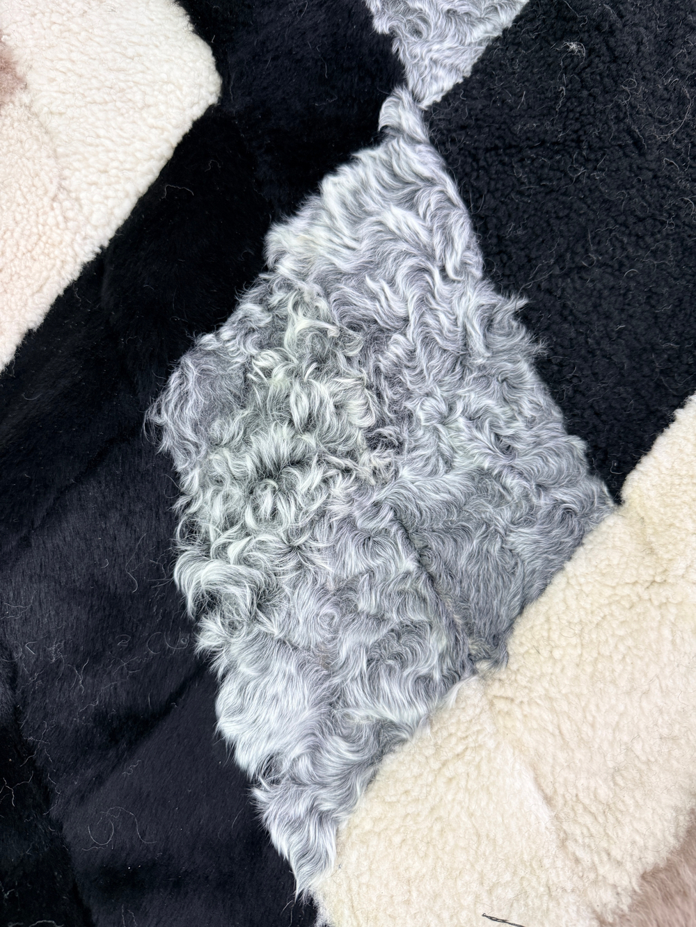 Покрывало меховое ковер из шкуры овчины