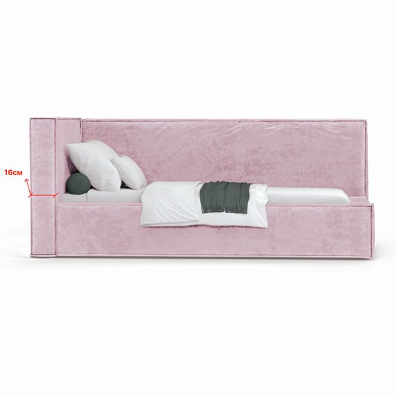 Кровать Bever ЛЕВАЯ 140 с подъемным механизмом - Nebby 325