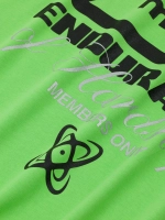 Футболка MANTO ATTENZIONE - Неоновый зеленый