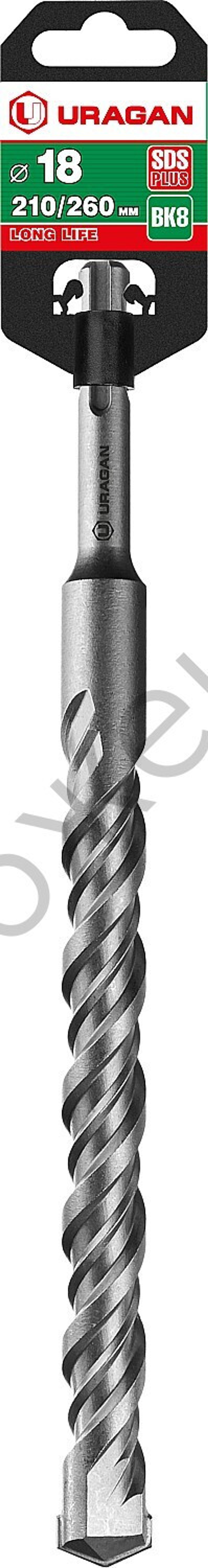 URAGAN 18х260 мм, SDS-plus бур (29311-260-18)