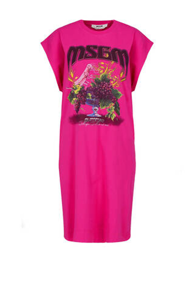 платье MSGM - фуксия(3042MDA172 217498)
