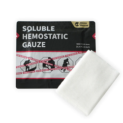 КРОВООСТАНАВЛИВАЮЩИЙ БИНТ гемостатик Rhino rescue Soluble Hemostatic Gauze PZFL0011