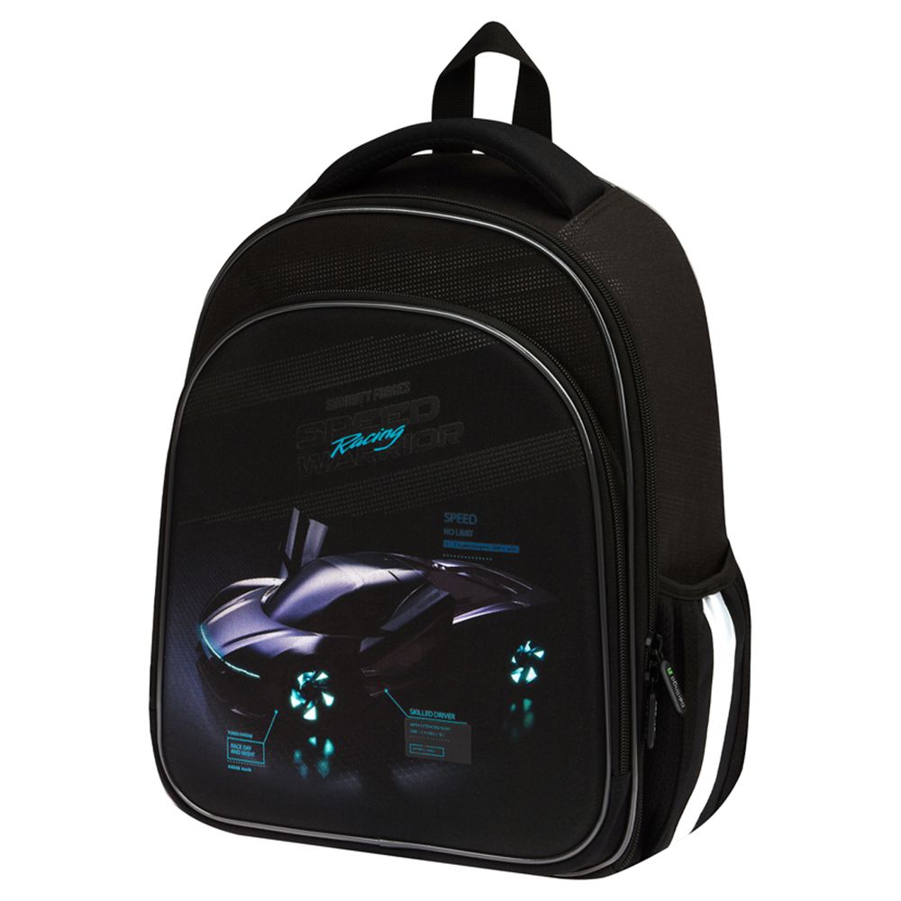 Ранец Berlingo Expert Plus Virtual racing 38х29х15см, 2 отд., с анатомической спинкой