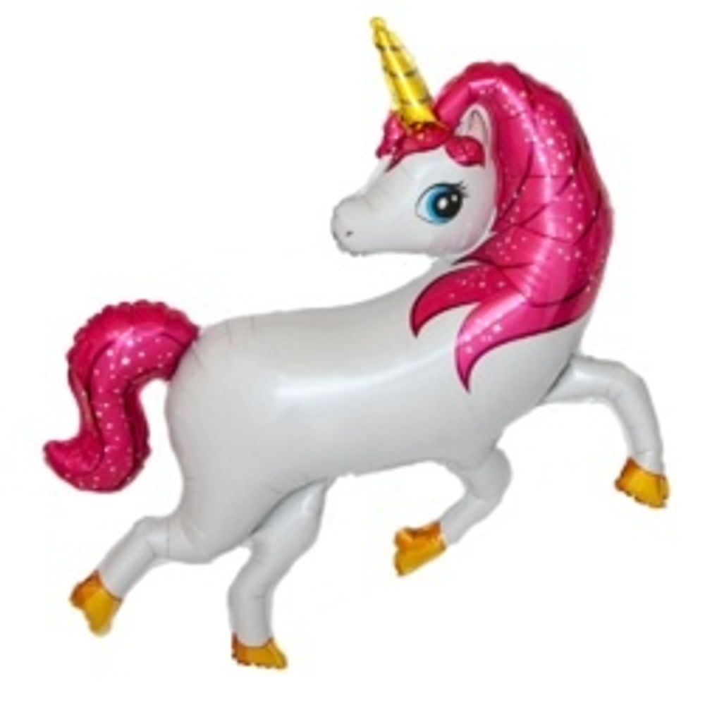Шар (42"/107 см) Фигура, Волшебный единорог 1 шт.