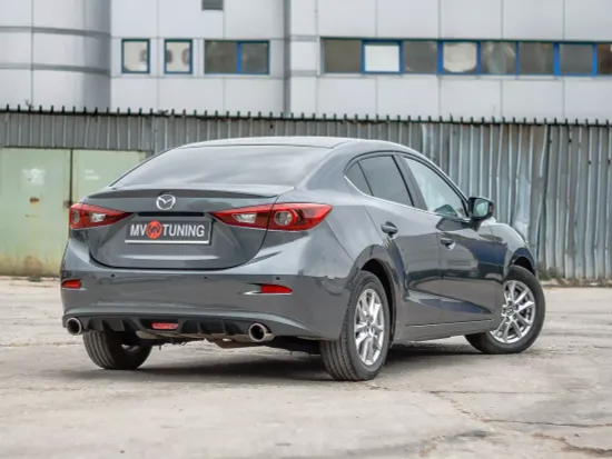 Диффузор заднего бампера с килями для Mazda 3 BM