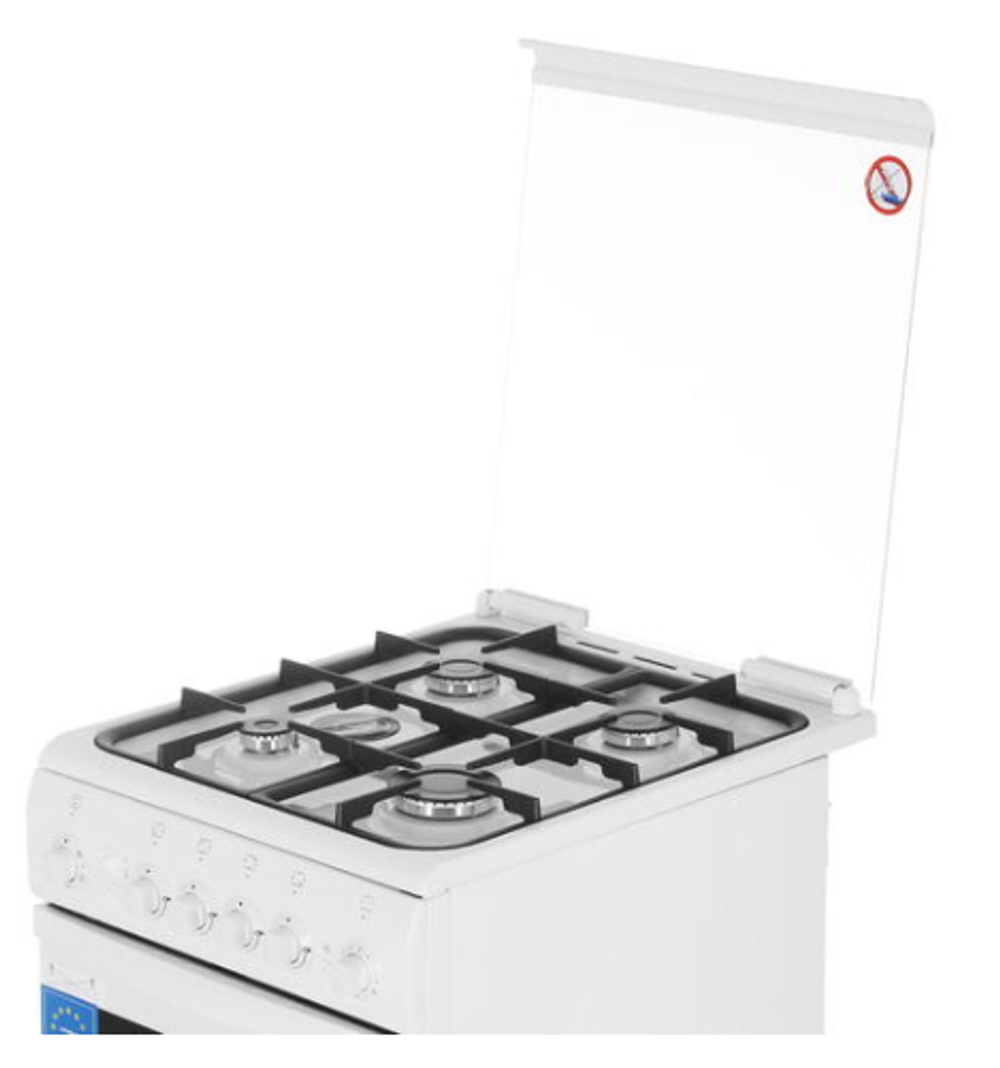 Плита газовая DE LUXE 506040.11г (кр) ЧР белая