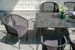 "Милан" обеденная группа на 6 персон, цвет темный