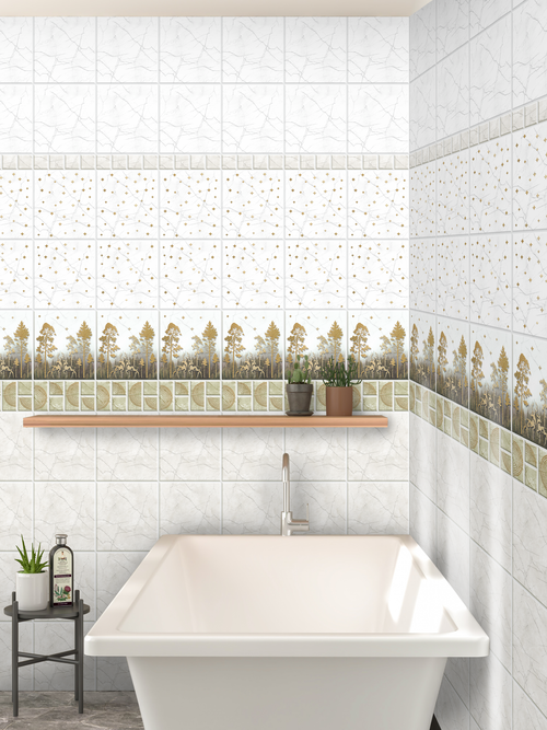 Панель ПВХ фотопечать с глиттером Аэлита золото 2700х250мм