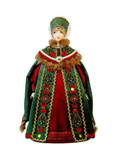 Кукла коллекционная Боярыня в распашной телогрее