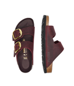 Кожаные шлепанцы arizona big buckle Birkenstock - бордовый(1027988)