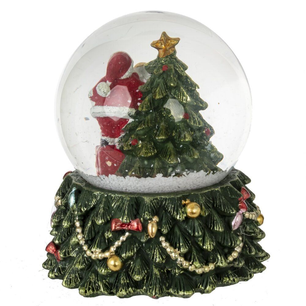 GAEM Фигурка декор в стекл шаре "Дед Мороз" (подсвет, 3хLR44), D 6.5 см, L7,5 W7,5 H8,5 см