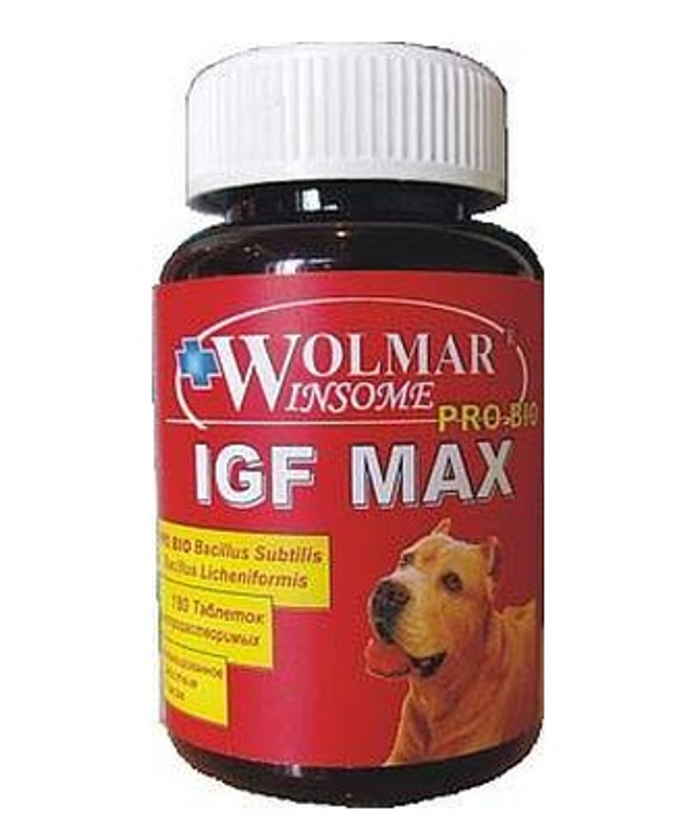 Wolmar Winsome Pro Bio IGF MAX оптимизатор питания для щенков и собак крупных пород упак. 180 таб. (Волмар)