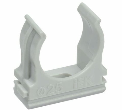 IEK Держатель с защелкой CF25 ИЭК CTA10D-CF25-K41-100 Клипса для гофрированной трубы