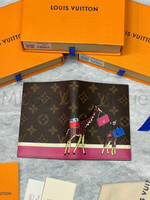 Женская обложка для паспорта Louis Vuitton с жирафами