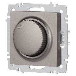 Светорегулятор Intro Accent 6-401-09 поворотный, 600Вт 230В, IP20, СУ, титан