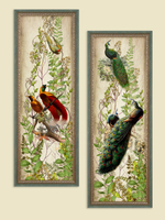 Картины на стену для интерьера в раме набор 2 шт 19*51 см