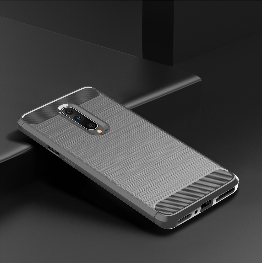 Чехол для OnePlus 7 Pro цвет Gray (серый), серия Carbon от Caseport