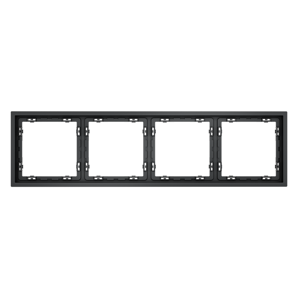 Рамка пластиковая VOLTUM S70 на 4 поста, (графит)
