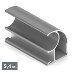 ЭКО Вертикальный профиль С (5,40 м) вельвет дарк (ПВХ) (AE0377) Aristo (Out)