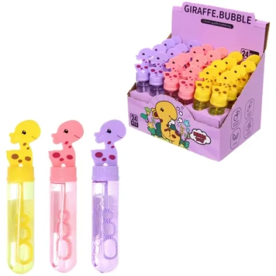 Мыльные пузыри «Жирафик», 14 см, 40мл, цвет микс