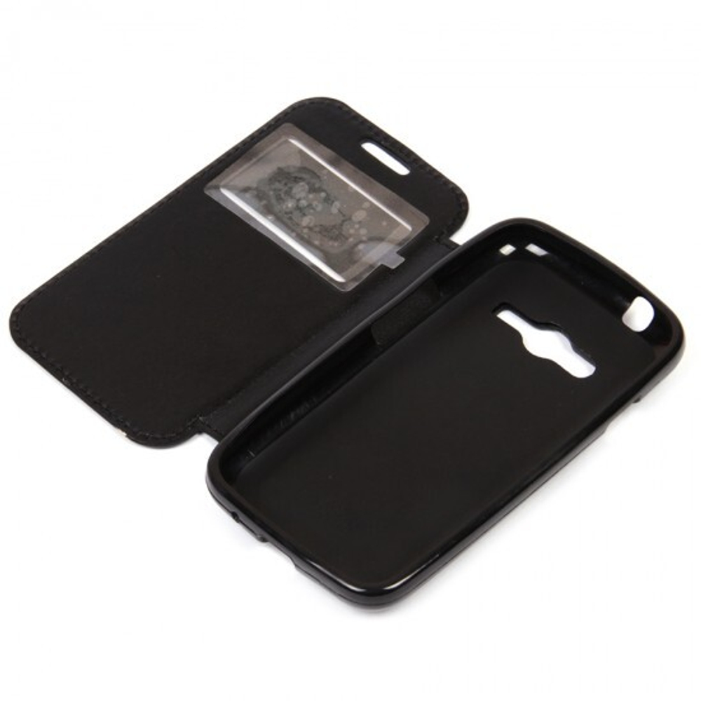 Чехол-книжка с магнитом для Samsung G313H Galaxy Ace 4 Lite, 007174-2 Черный