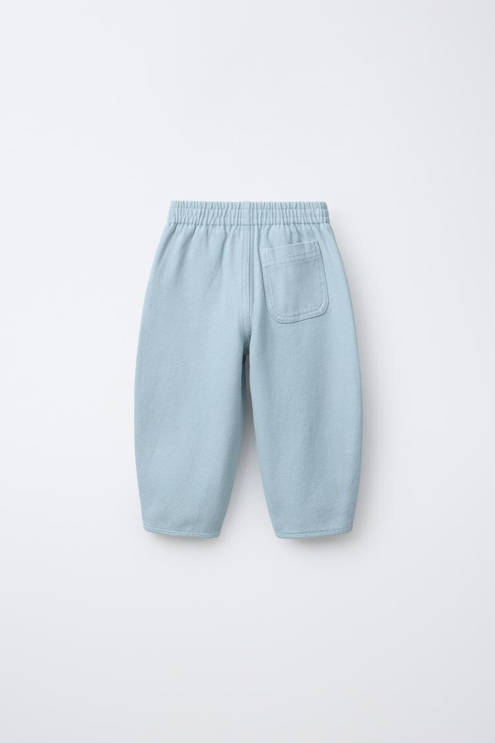 ZARA БРЮКИ BALLOON ВАФЕЛЬНЫЕ, СИНИЙ