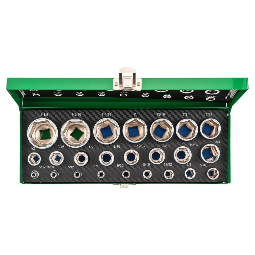 Головки 1/4'', 1/2'', набор 25пр. RockFORCE RF-50121I