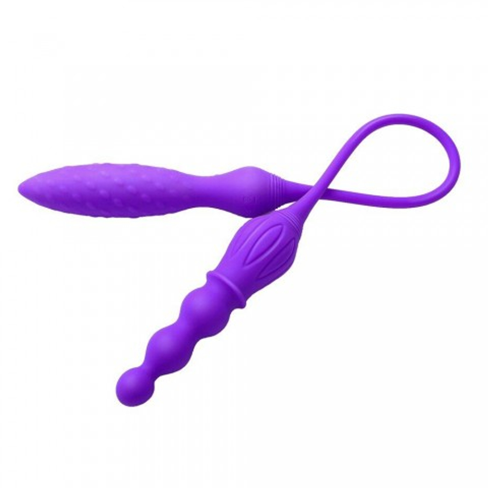 Двойной вибратор Adrien Lastic 2X с пультом ДУ