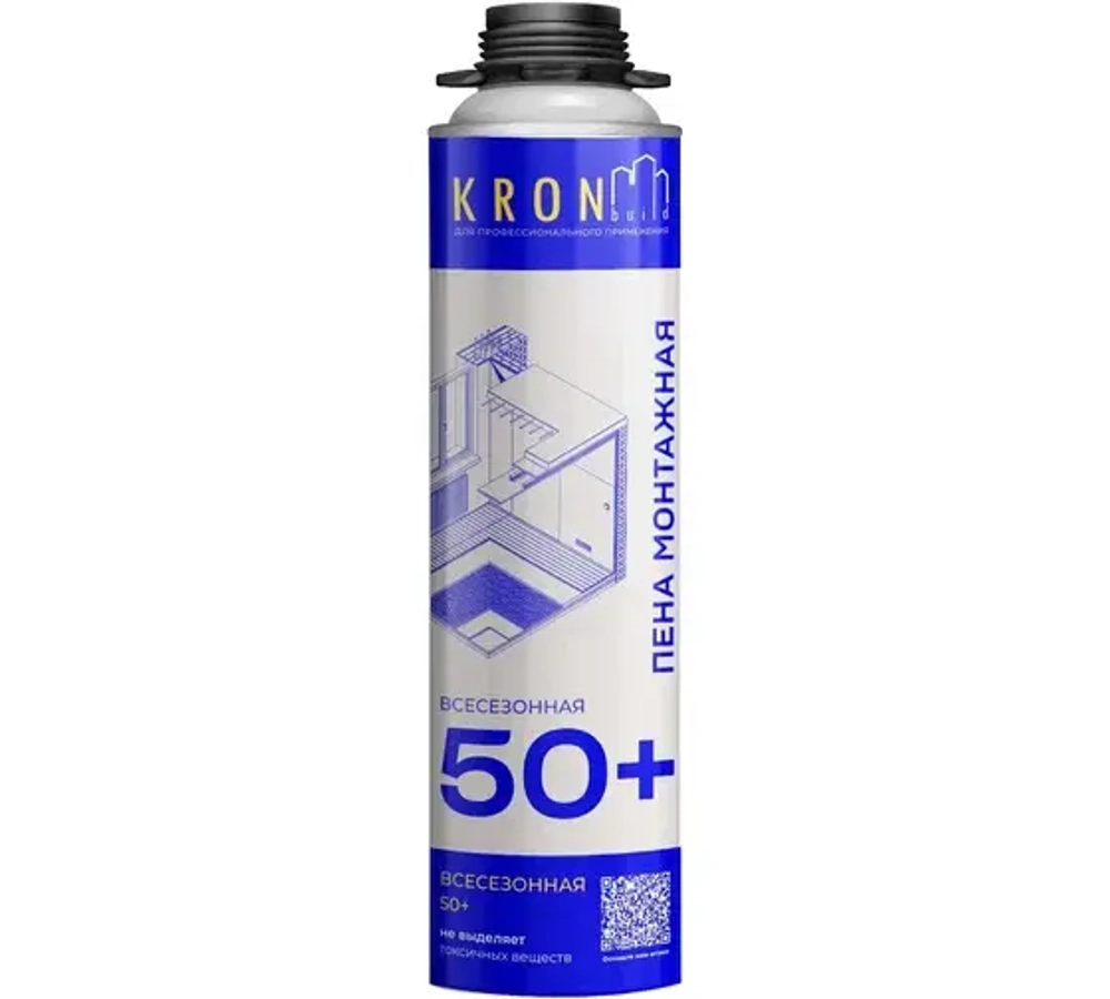 Проффесиональная монтажная пена "KRONbuild" всесезонная 50