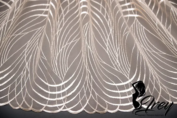 05-53  Вышивка на неэл. сетке 20 см, телесный 126