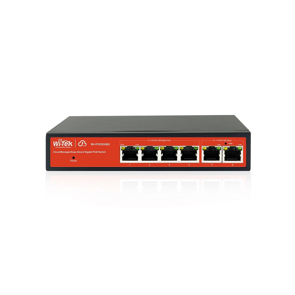 Смарт коммутатор на 4 PoE порта WI-PCES306G