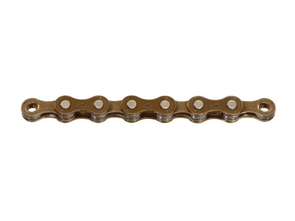 Цепь SunRace CNS10, 1 передача, 112 зв., 1/2*1/8", цв.коричневый, инд.упак.    СCNS10.112L.BS0.BX