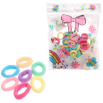Резинки для волос 80шт «МИНДАЛЬ», цвет пастельный микс, d-2см