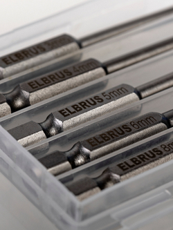 Набор сверл ELBRUS TOOLS, по стеклу и керамике, в пластиковом боксе, 5шт